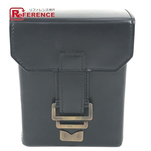 Louis Vuitton Pister Liege Bag Belt Waist Pouch Leather Black - Picture 1 of 9